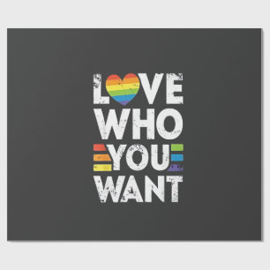 Liebe, die Sie LGBT-Pride Monat Gewollt haben Geschenkpapier
