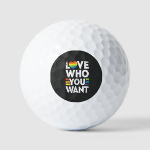 Liebe, die Sie LGBT-Pride Monat Gewollt haben Golfball