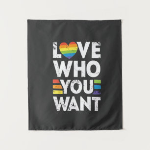 Liebe, die Sie LGBT-Pride Monat Gewollt haben Wandteppich