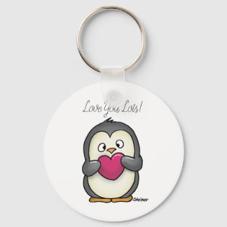 "Liebe, die Sie lieben" Pinguin-Schlüsselkette Schlüsselanhänger