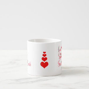 Liebe, die sie verwischt haben, geben ihnen Oma Fu Espressotasse