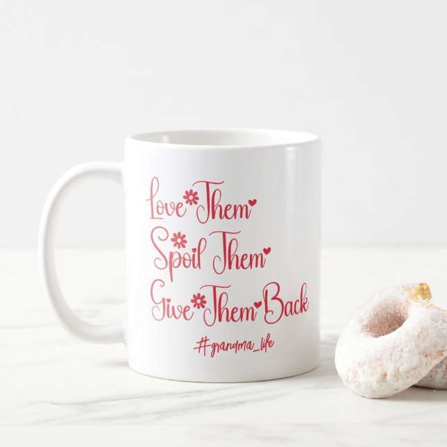 Liebe, die sie verwischt haben, geben ihnen Oma Fu Kaffeetasse (Mit Donut)