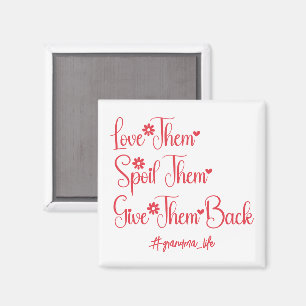 Liebe, die sie verwischt haben, geben ihnen Oma Fu Magnet