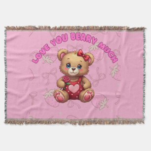 Liebe, die Sie viel tragen - Niedliche Valentine T Decke