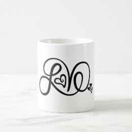 Liebe, die Tasse beschriftet
