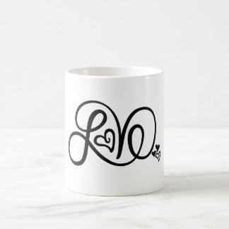 Liebe, die Tasse beschriftet