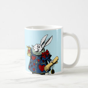 Liebe die weiße Kaninchen-Alice im Wunderland Kaffeetasse