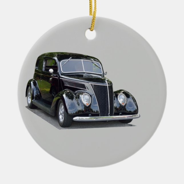liebe diese alten Klassiker Autos Keramik Ornament (Vorne)