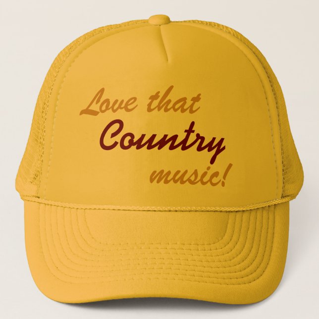 Liebe diese Countrymusik - Truckerkappe (Vorderseite)