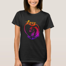 Liebe Dieses T-Shirt der Pferde Frauen