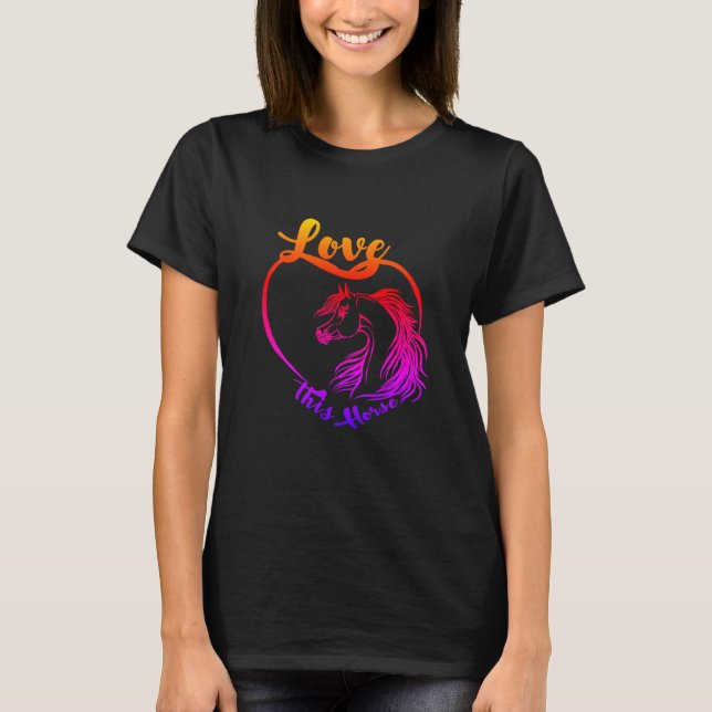 Liebe Dieses T-Shirt der Pferde Frauen (Vorderseite)