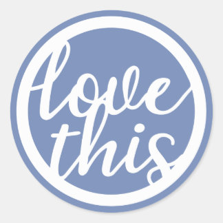 Liebe dieses Textkreises Runder Aufkleber