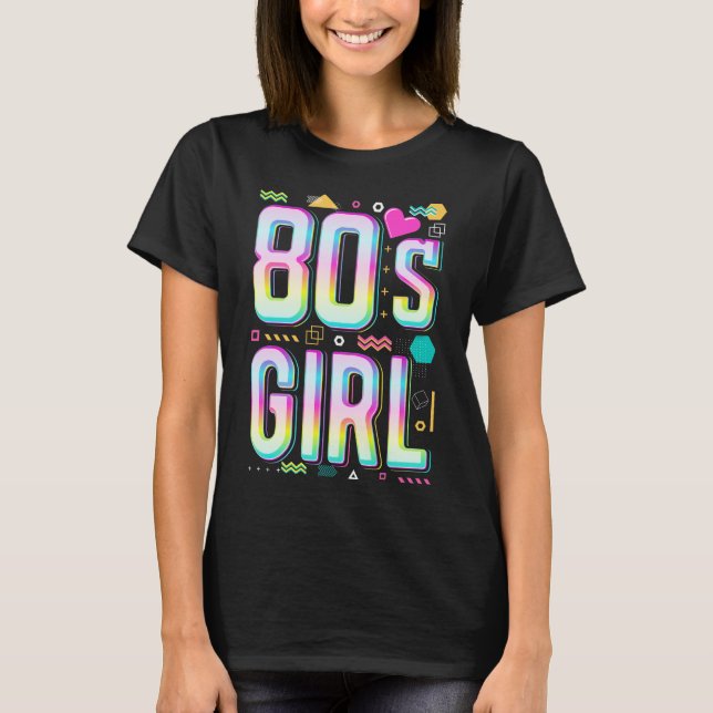 Liebe Disco Music 80er Girl T-Shirt (Vorderseite)