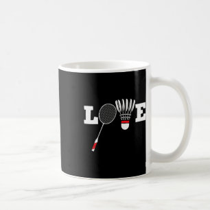 Liebe Dminton Player Lover Athletic Shuttle Kaffeetasse