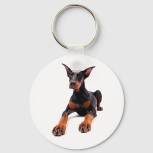 Liebe Dobermann Pinscher Welpen Hund Schlüsselanhä Schlüsselanhänger
