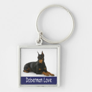 Liebe Dobermann Pinscher Welpen Hund Schlüsselanhä Schlüsselanhänger