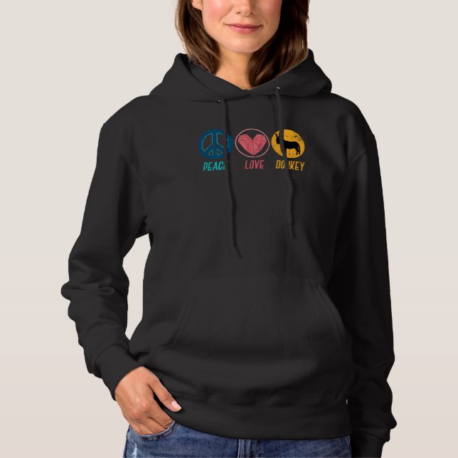 Liebe Donkey Hoodie (Vorderseite)