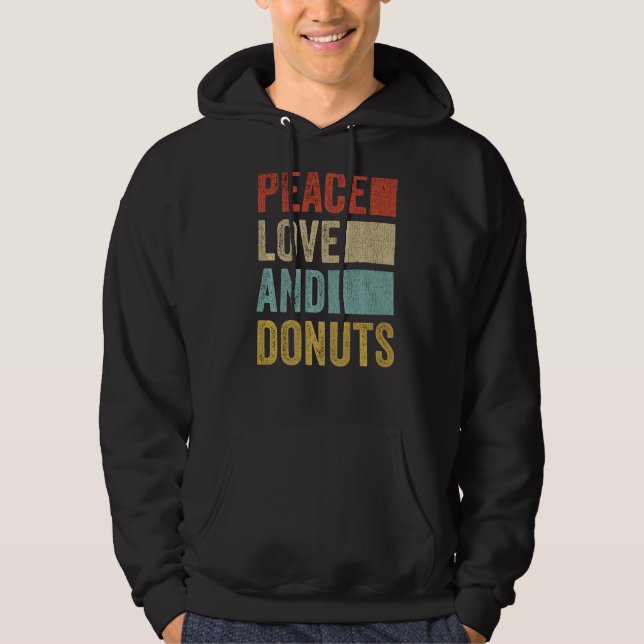 Liebe Donuts Hoodie (Vorderseite)