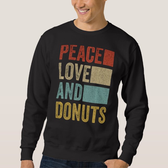 Liebe Donuts Sweatshirt (Vorderseite)