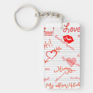 Liebe Doodles Schlüsselkette Schlüsselanhänger