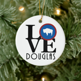 LIEBE Douglas Wyoming Keramik Ornament