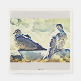 Liebe Dove Paper Napkins Serviette