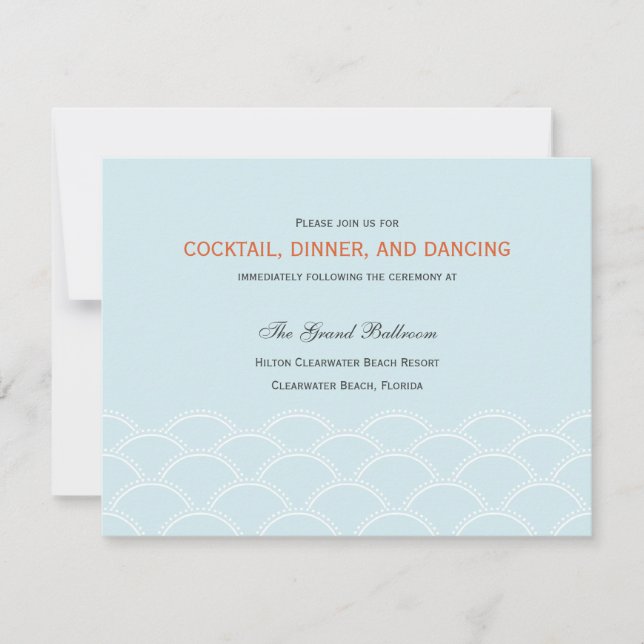 Liebe Doves Hochzeitskarten - Sky Blue Blue Einladung (Vorderseite)