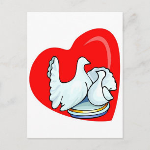 Liebe Doves Postkarte