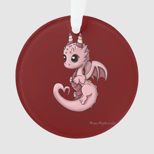Liebe-Drache-Verzierung Ornament (Vorderseite)