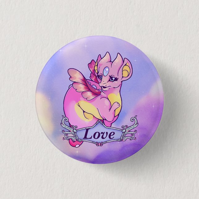 Liebe - Draginie. Button (Vorderseite)