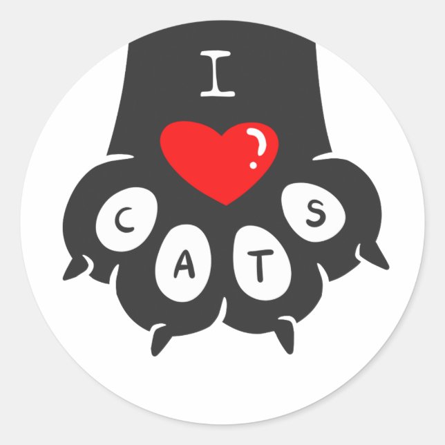 Liebe Drucken - Hintergrundfarbe auswählen Runder Aufkleber (Vorderseite)