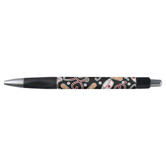 Liebe drucken Schwarzen Pen Kugelschreiber (Vorderseite)