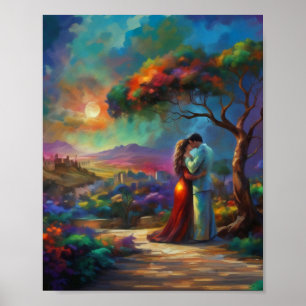 Liebe drucken, Werteplakatpapier (Matte) Poster