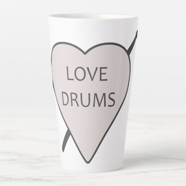 Liebe Drums Tasse (Vorderseite)
