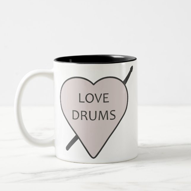 Liebe Drums Tasse (Links)