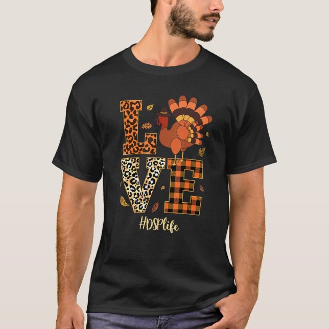 Liebe DSP Krankenversicherung Erntedank Herbst Her T-Shirt (Vorderseite)