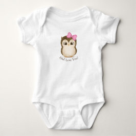 Liebe du Baby Girl Fun Girly Typografie Baby Strampler