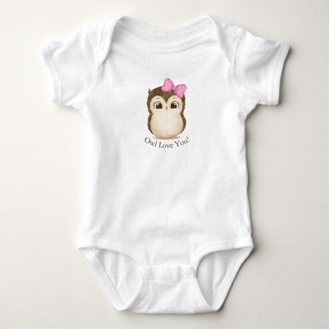 Liebe du Baby Girl Fun Girly Typografie Baby Strampler (Vorderseite)