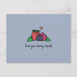 "Liebe du berry viel" Postkarte