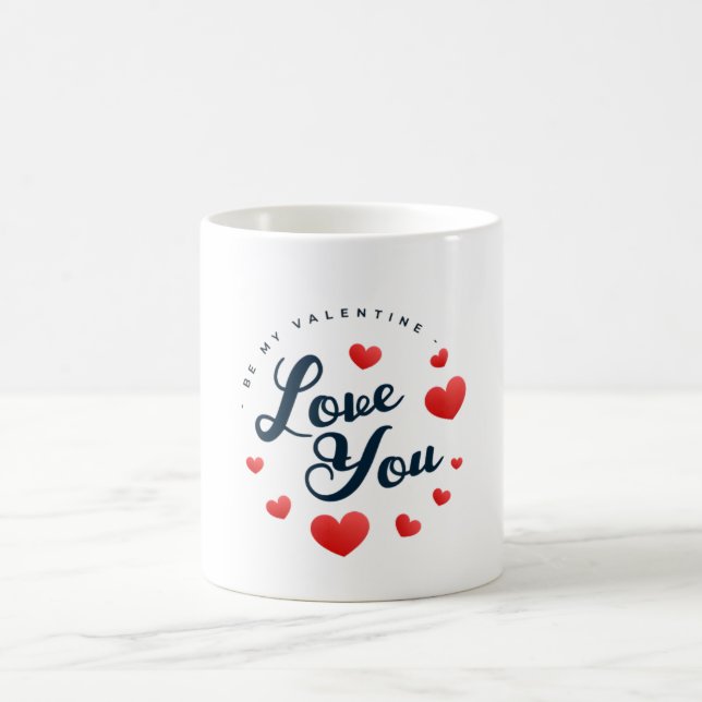 Liebe, du bist mein Valentine Kaffeetasse (Mittel)
