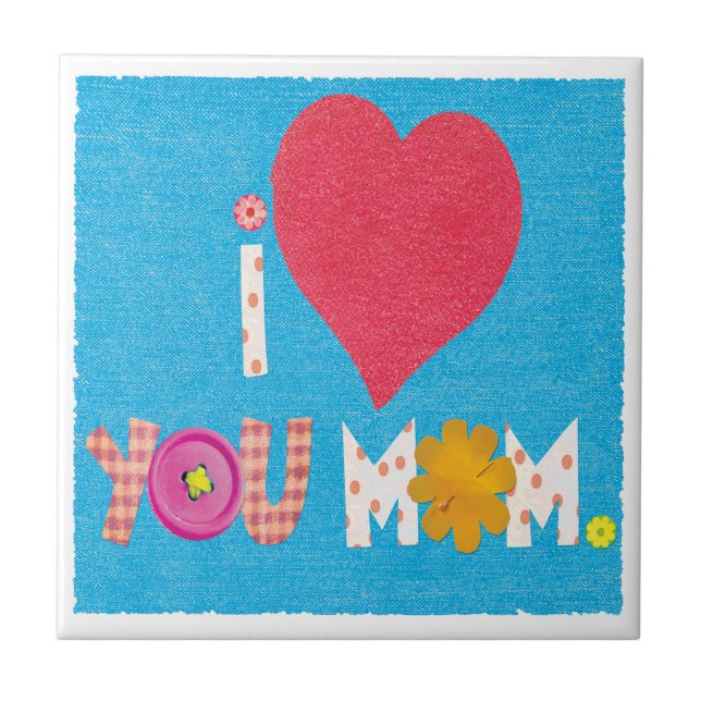 Liebe, du Mama Fliese (Vorderseite)