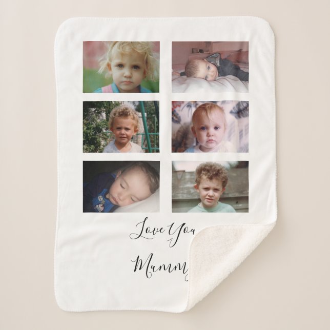 Liebe du Mama Fotos von Kindern Sherpadecke (Vorderseite)