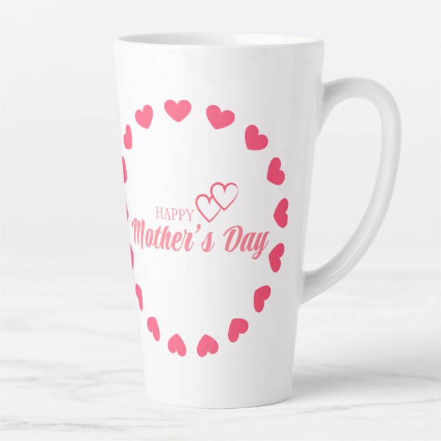 Liebe du Mama Glücklicher Muttertag Milchtasse (Rechts)
