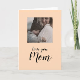 "Liebe du Mama" personalisiertes Foto Gruß Karte