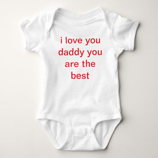 Liebe, du Papa T - Shirt für Baby (Vorderseite)