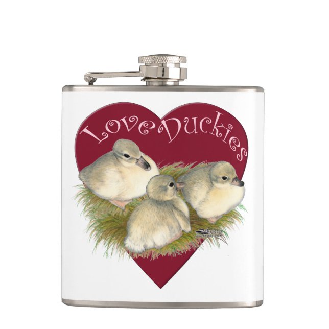 Liebe Duckies Flachmann (Vorderseite)