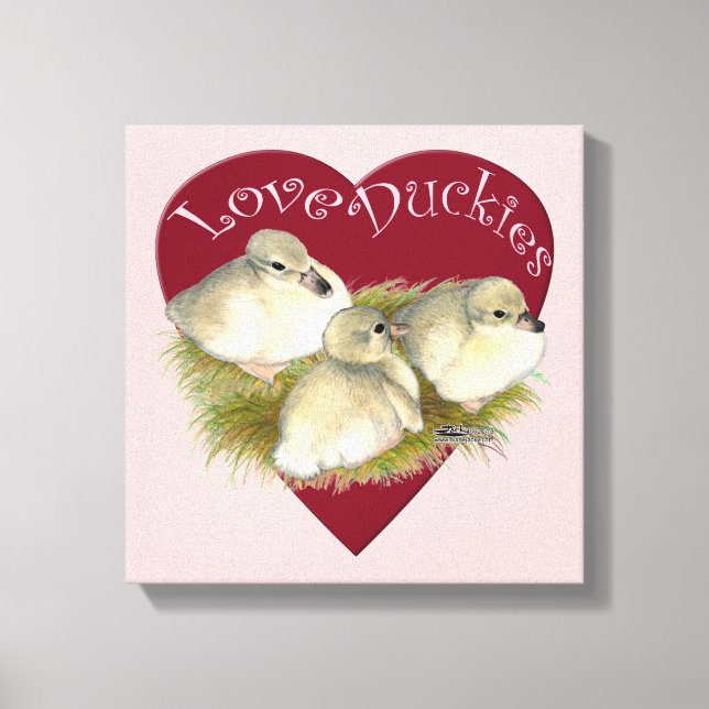 Liebe Duckies Leinwanddruck (Vorderseite)