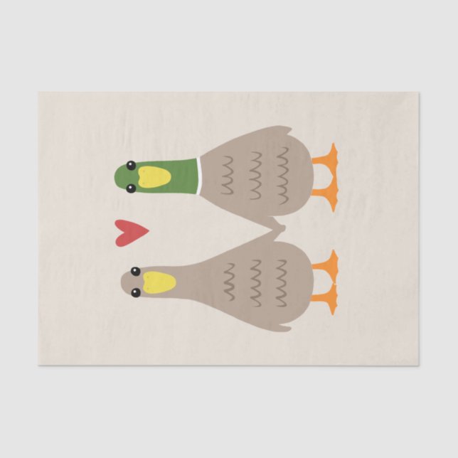 Liebe Ducks Seidenpapier (Vorderseite)