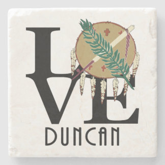 LIEBE Duncan Oklahoma Steinuntersetzer