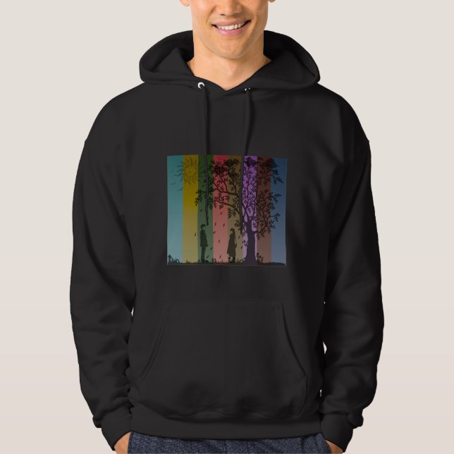 Liebe durch die Jahreszeiten Hoodie (Vorderseite)